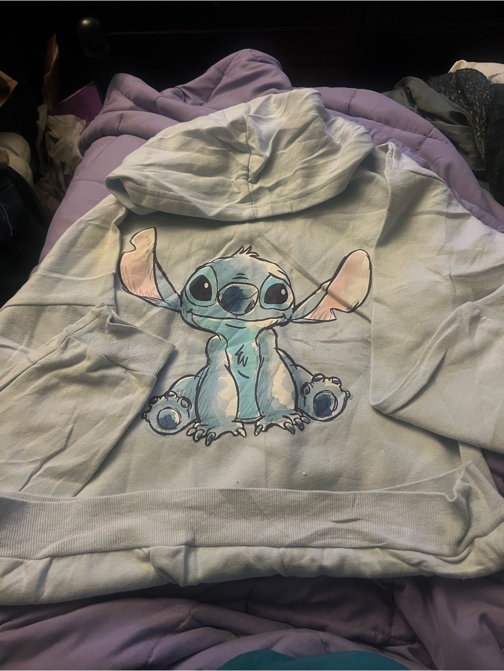 Disney Stitch Youth Sweater Light Blue
